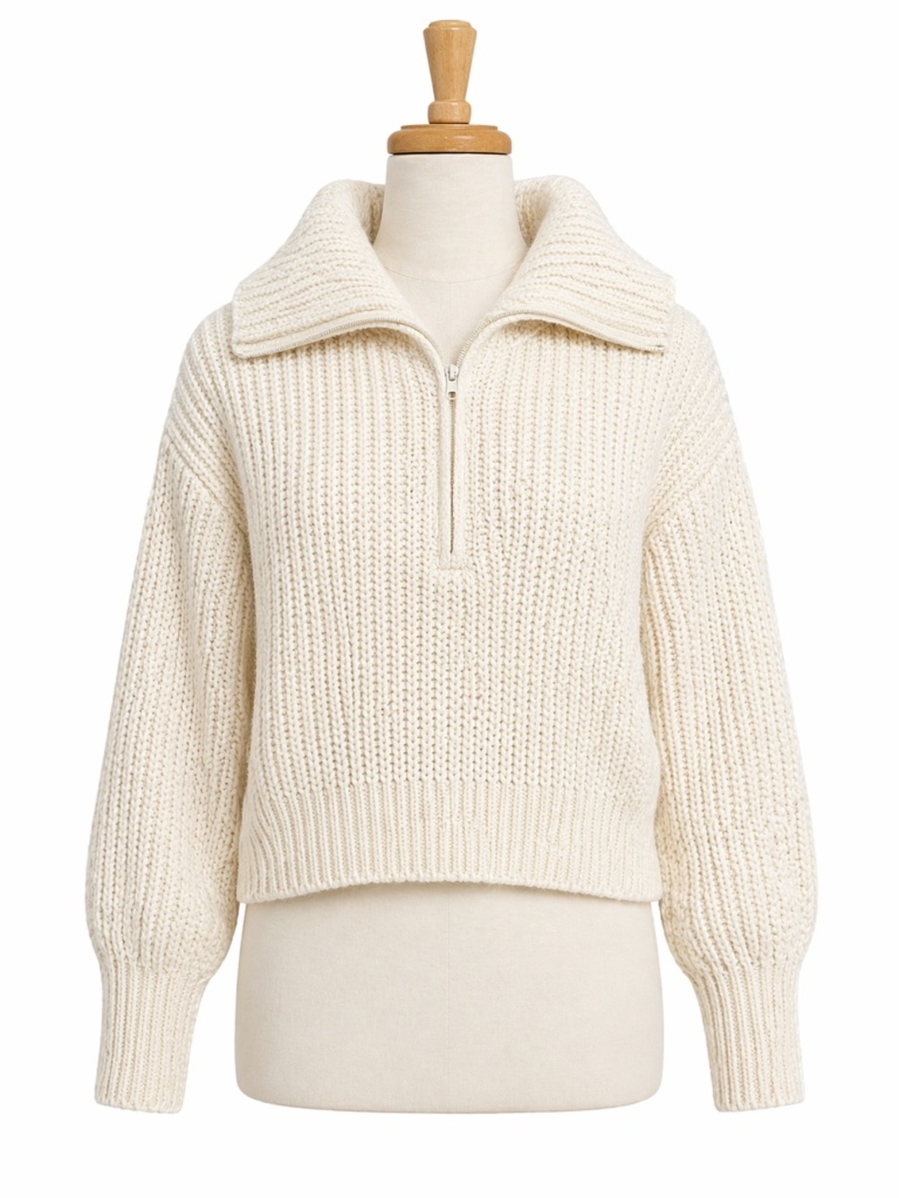 American Eagle Chunky Knit Half-Zip Sweater – Women’s Size Small